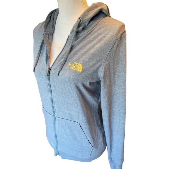 The North Face Womens Full Zip Hoodie Size M Blue Lightweight Standard Fit - Picture 3 of 11
